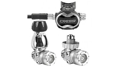 Lassdive Shop - Regulator for scuba diving special deal  Cressi Master first stage T10sc and second stage Master Chrome