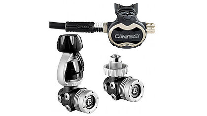 Lassdive Shop - Regulator for scuba diving special deal  Cressi Master first stage T10sc and second stage Master Titanium