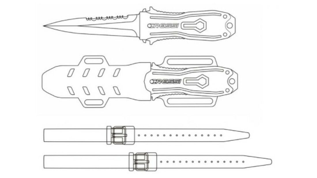 Lassdive Shop - Ganivet de submarinisme Cressi Lizard 04