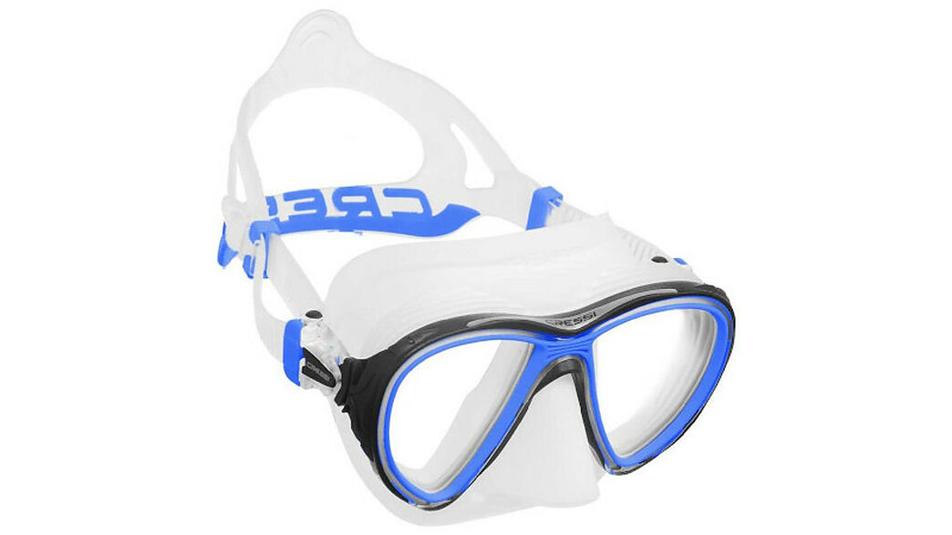 Lassdive Shop - Máscara de submarinismo y buceo Cressi Quantum transparente-azul