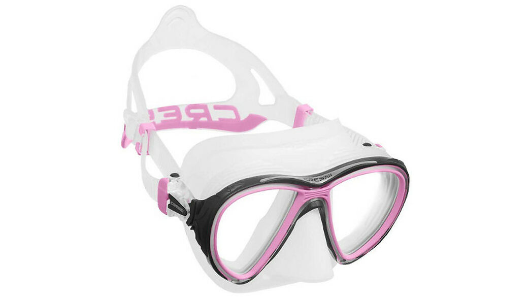 Lassdive Shop - Máscara de submarinismo y buceo Cressi Quantum transparente-rosa