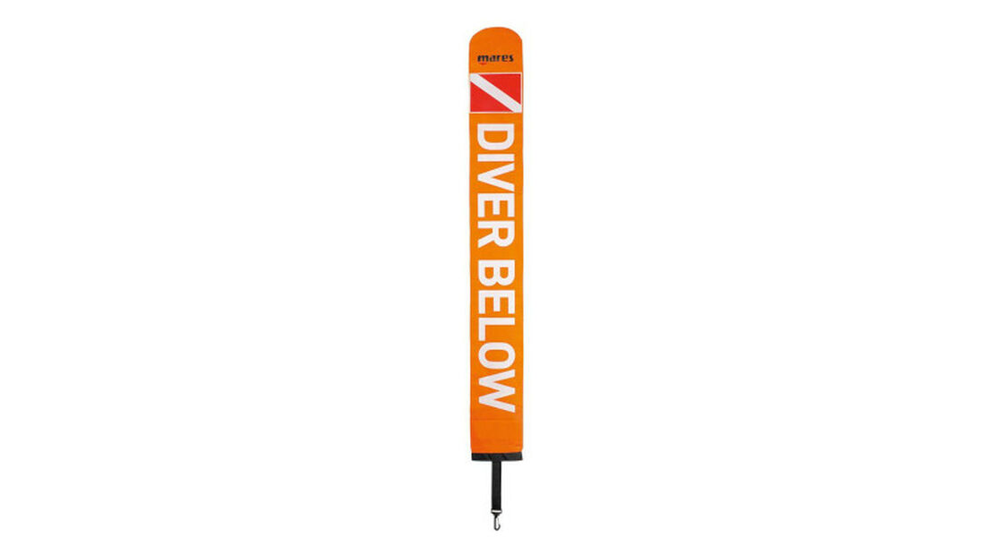 Lassdive - Bouée déco de décompression pliable Mares pour plongée avec sac et mousqueton 02