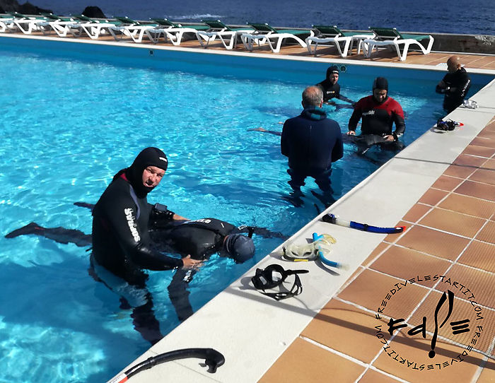 Freedive l'Estartit acaba de impartir un curso de apnea en Madeira (Portugal)