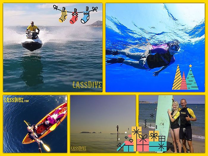 Lassdive packs for Christmas, amazing experiences in Costa Brava, Catalonia.  