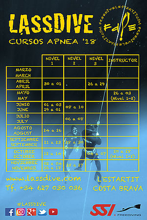 NUEVOS CURSOS DE APNEA 2018