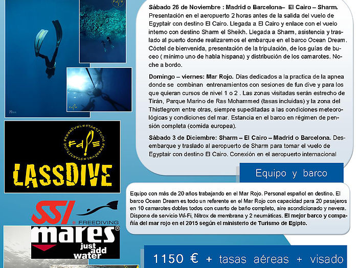 Lassdive, freediving life aboard