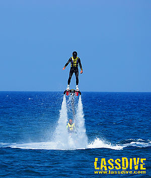Flyboard close to Barcelona