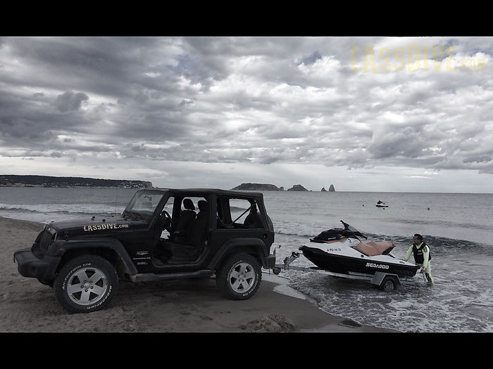 Lassdive, moto de agua, Costa Brava