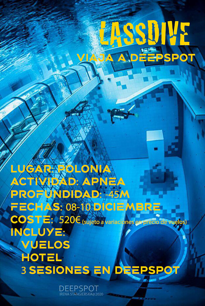 Lassdive apnea a Deepspot, Polonia