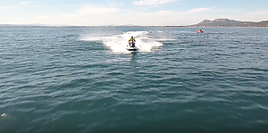 Can you find the words after watching the video of Lassdive's jet ski tours?